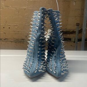 Spiked Denim Women's Shoes